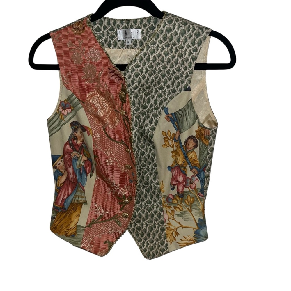 Vintage Artistic Multicolor Vest